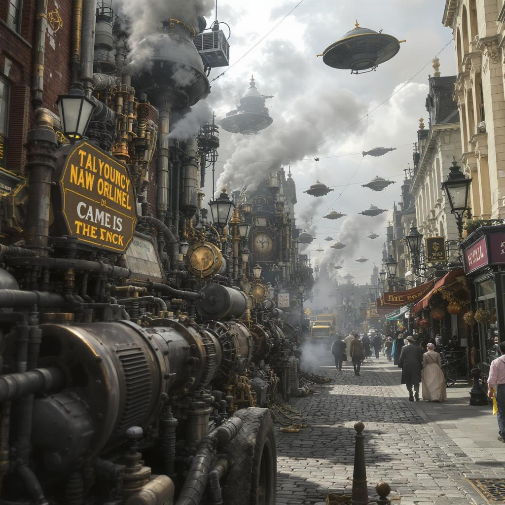 SteamPunk Street by Day Collection 2 - 50 Images