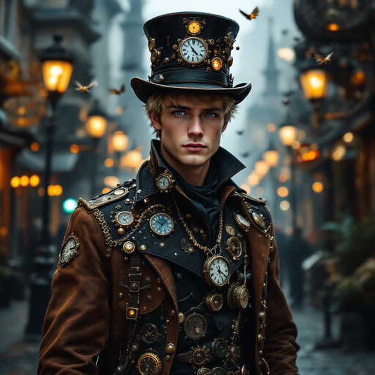 SteamPunk Pack 2 - Male Model - 50 Images