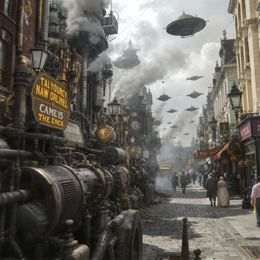 SteamPunk Street by Day Collection 2 - 50 Images